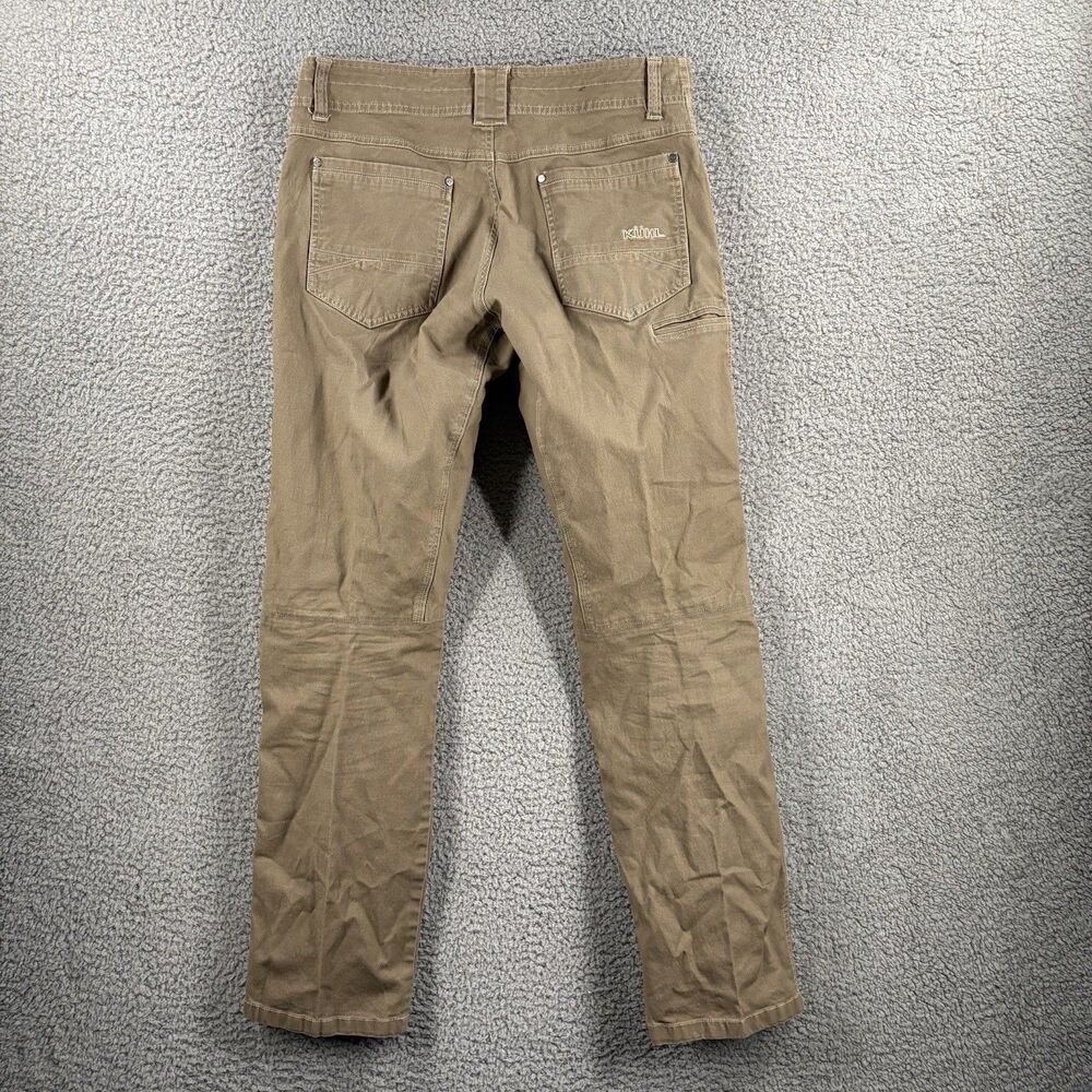 Kuhl Kanvus Jean Pants Mens 32x32 Brown Vintage Patina Dye Hiking Outdoors - Picture 8 of 9